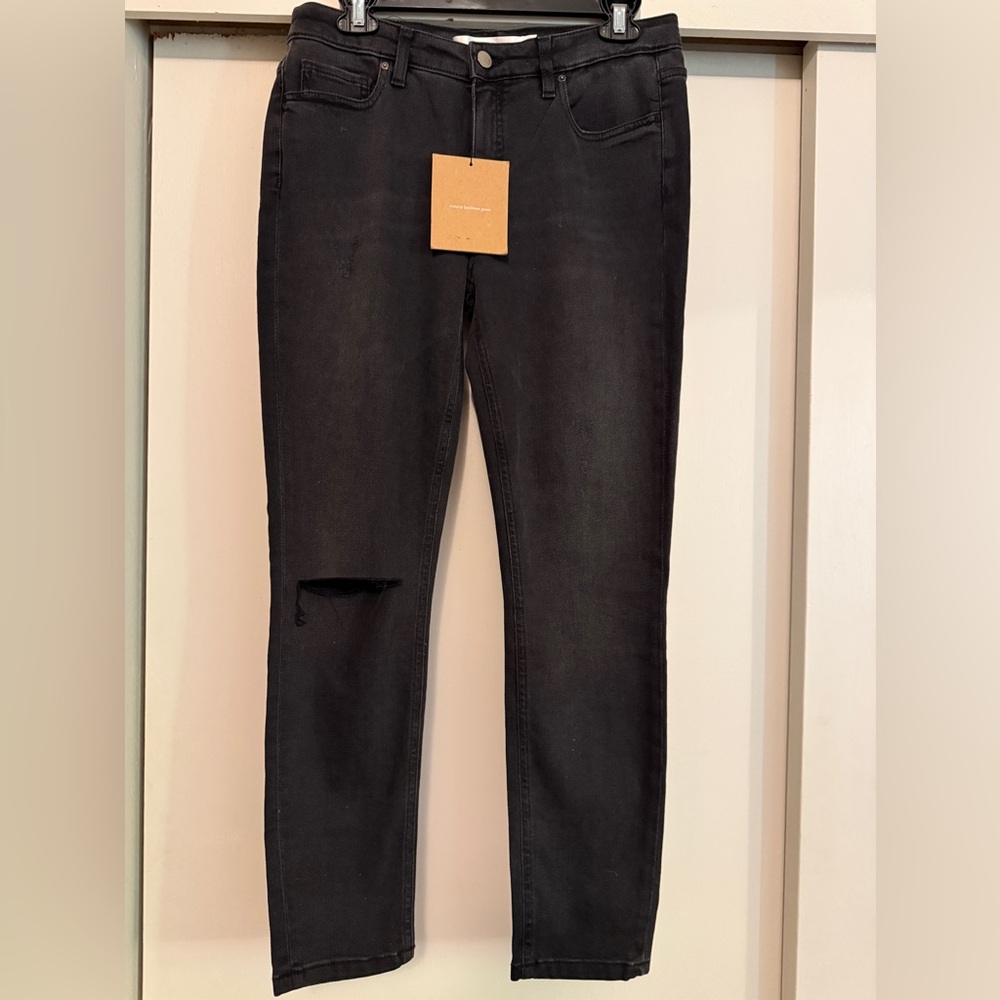 Victoria Beckham Charcoal Skinny Jeans